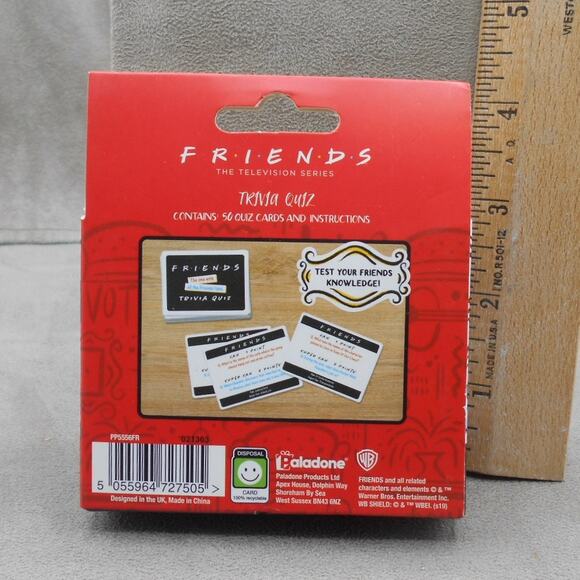FRIENDS Television Series Trivia Quiz by Paladone 100 Quiz Questions Sealed Deck - Picture 3 of 5